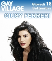 Giusy Ferreri in concerto a Roma al Gay Village di Parco Ninfeo il 18 Settembre 2008
